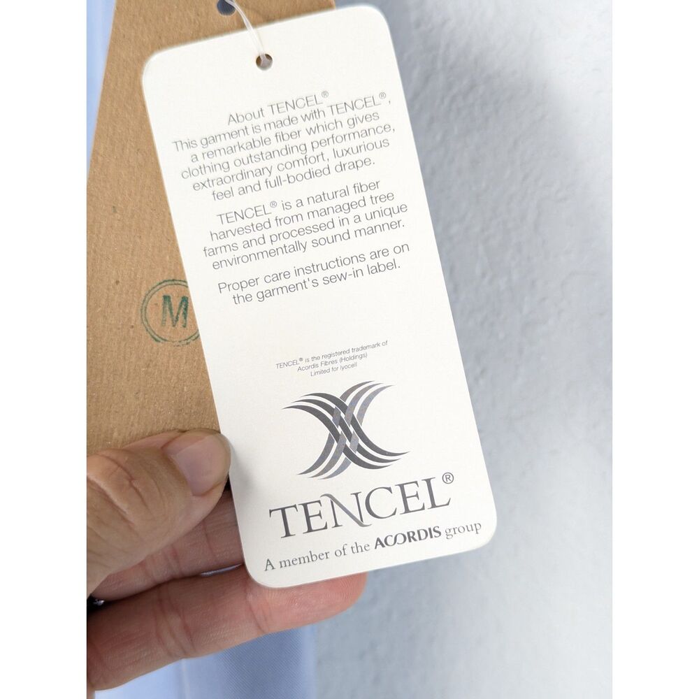 NWT Cut Loose 2 Pc Set Lagenlook Slvless Top Maxi Skirt Sz M Tencel W/ Flaw Blue - Picture 6 of 11